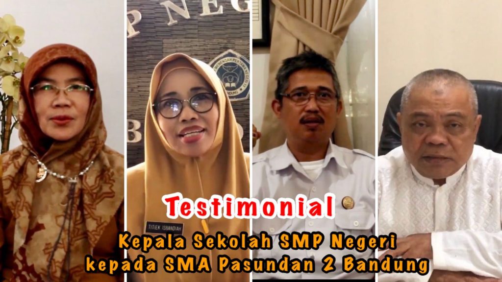Testimoni dari Kepala Sekolah SMP Negeri untuk Program SMA Pasundan 2 Bandung